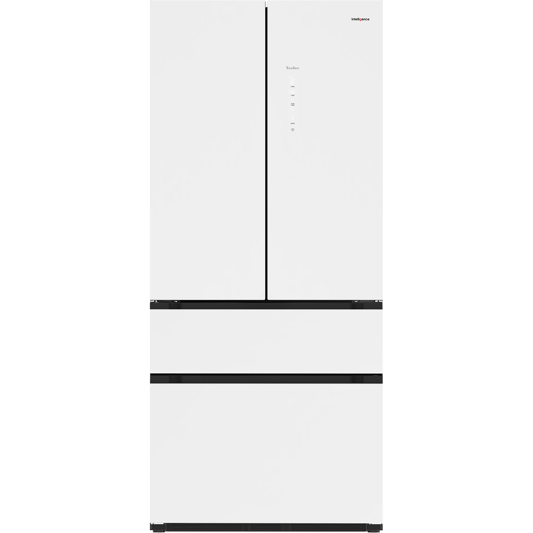 Холодильник TESLER RFD-517BI WHITE GLASS