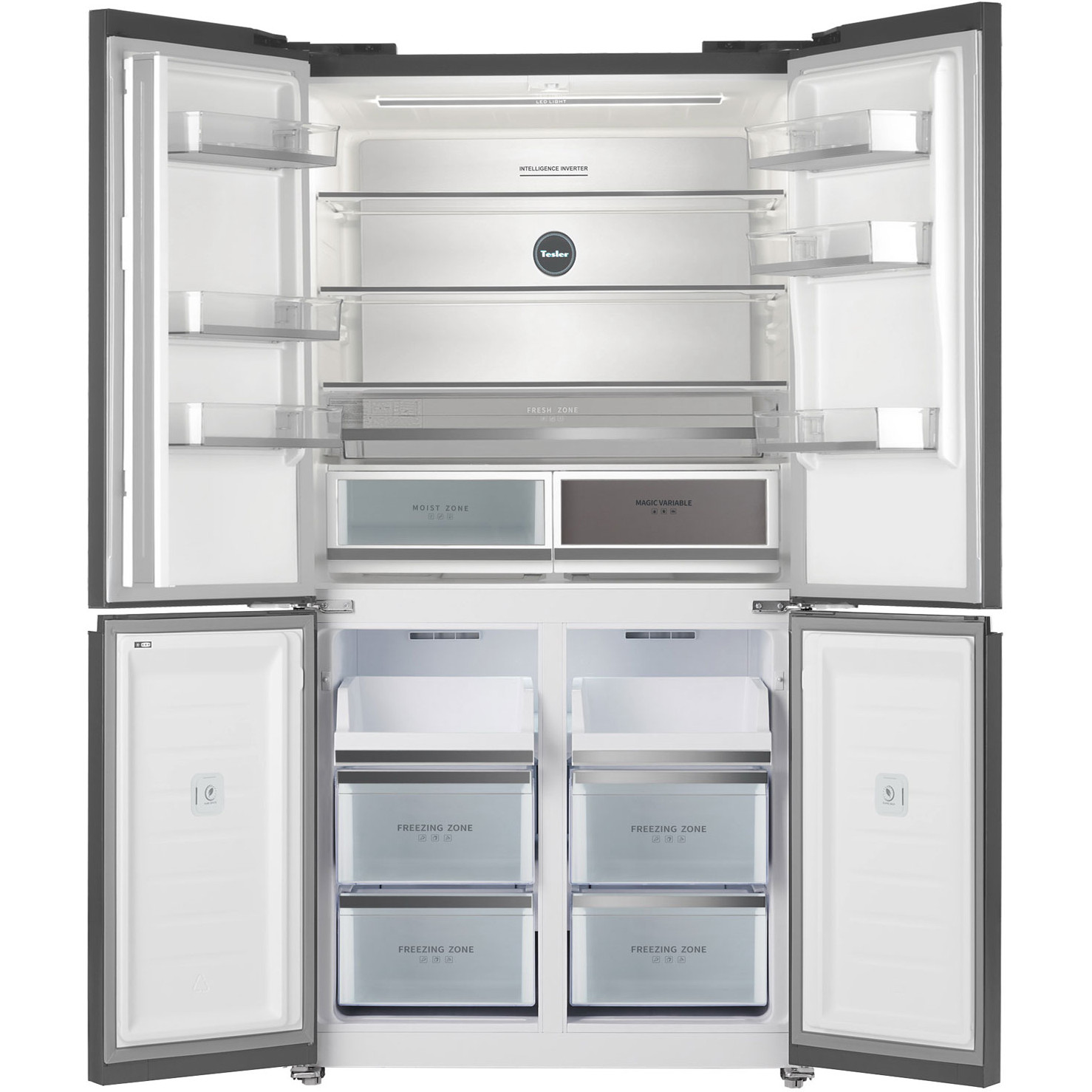 Холодильник TESLER RCD-547BI SPARKLING GREY