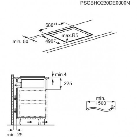 ������������ �������� ������ � �������� AEG NCH74B01AB