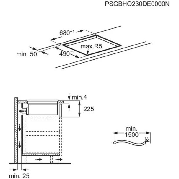 ������������ �������� ������ � �������� AEG NCH74B01AB