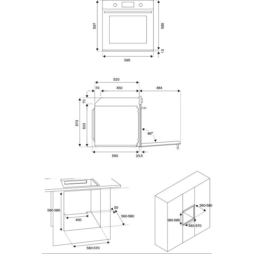 ������� ���� Bertazzoni F6011PROVPTN/23