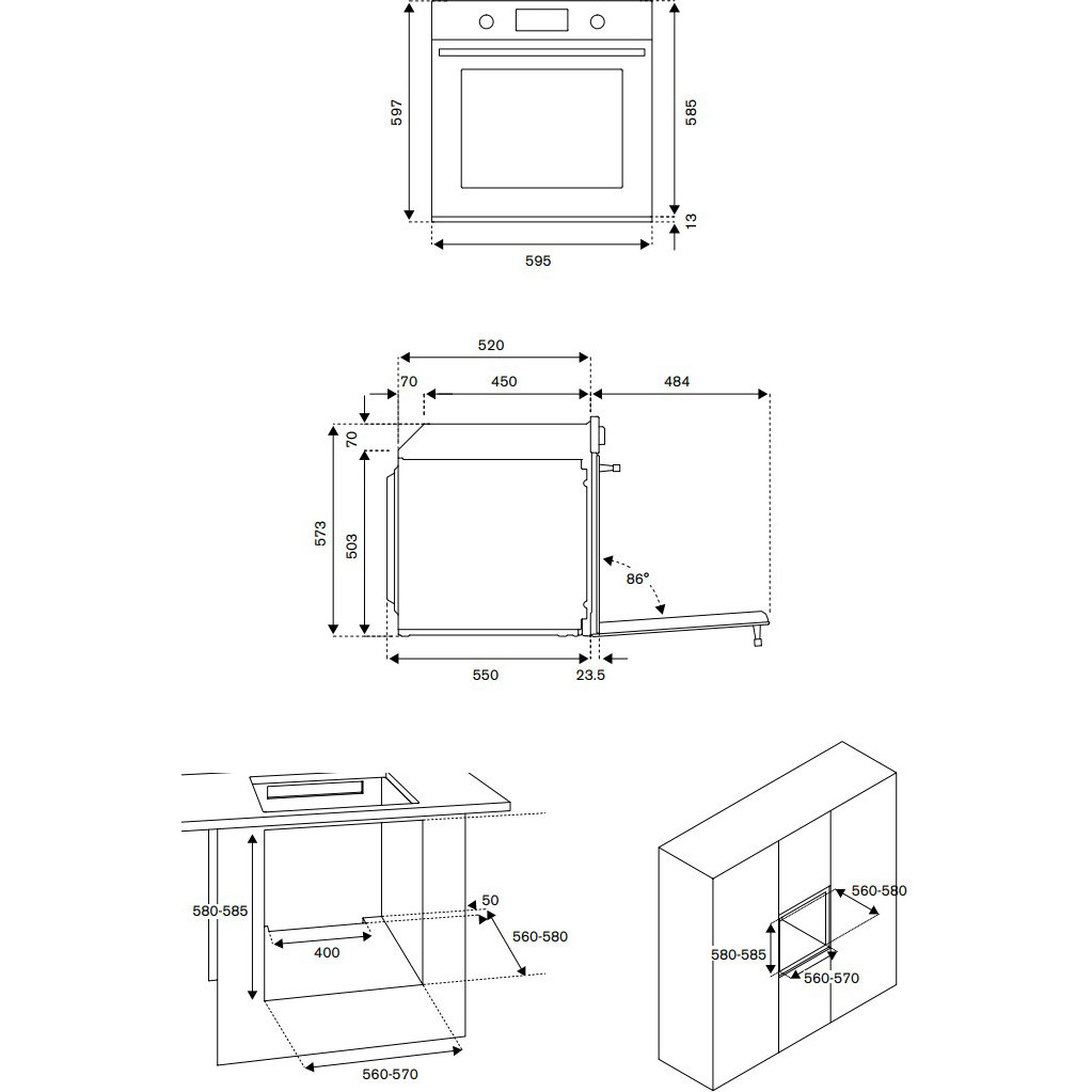 ������������� ������� ���� Bertazzoni F609MODESX
