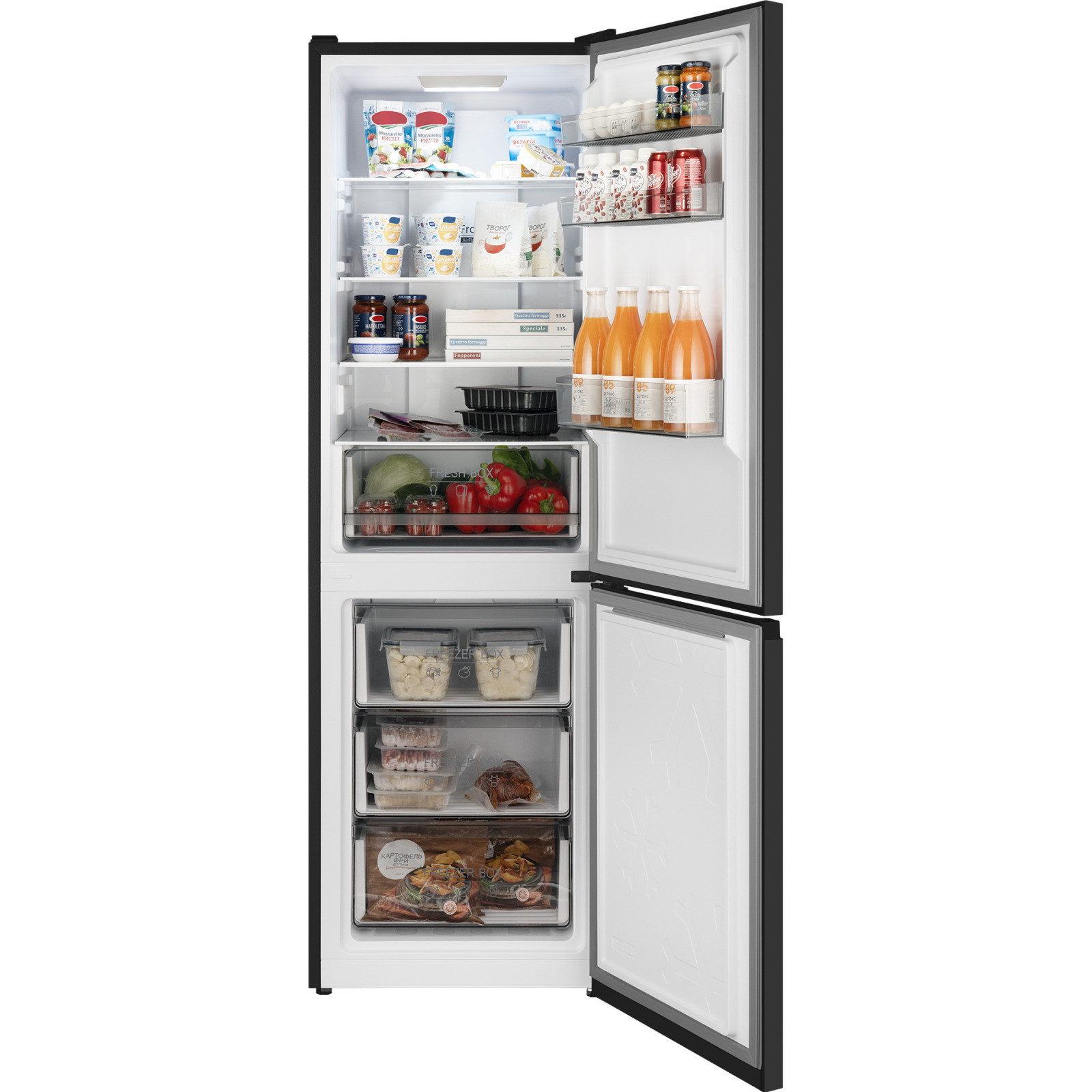 ����������� Weissgauff WRK 185 Total NoFrost Inverter Black Inox