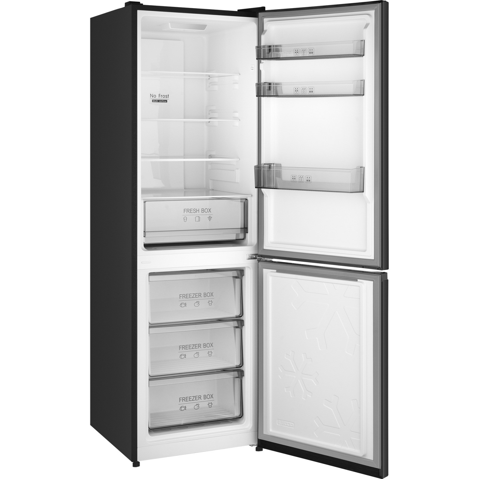 ����������� Weissgauff WRK 185 Total NoFrost Inverter Black Inox