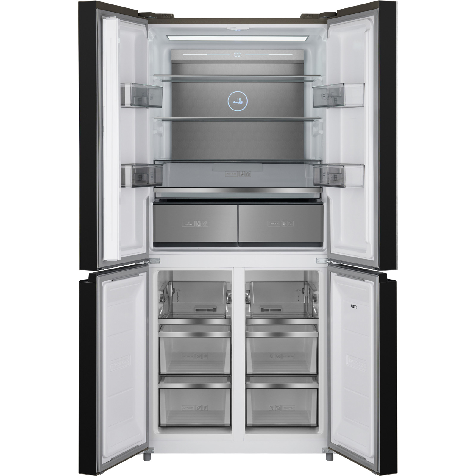 ����������� Side-by-Side Weissgauff WCD 590 NoFrost Inverter Premium Biofresh Blue Glass ����� 