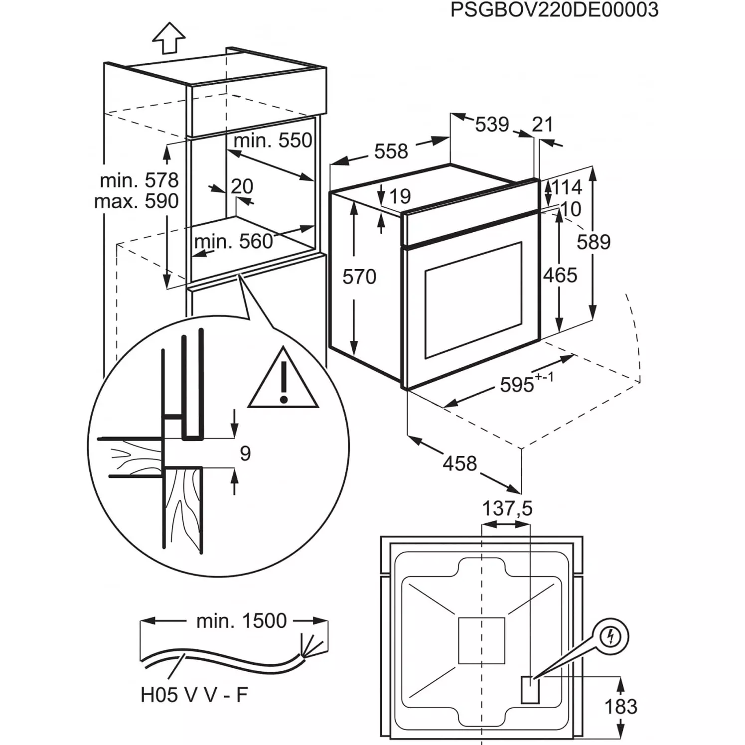 ������������� ������� ���� Electrolux EOF5F50BV �����