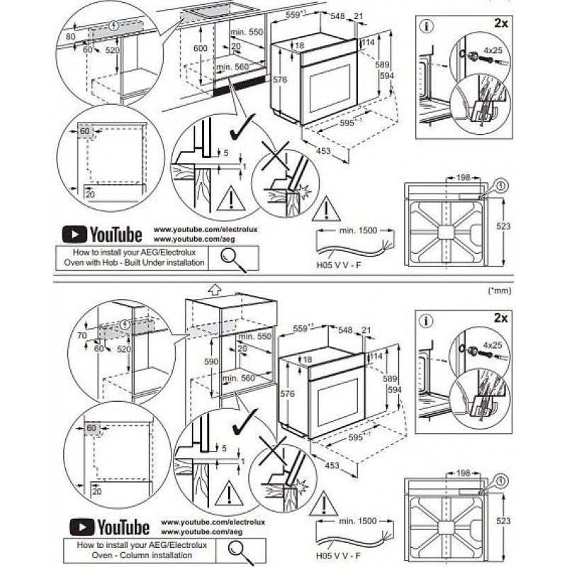 ������������� ������� ���� Electrolux EOF3F00X