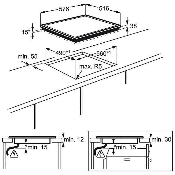 ������������� �������� ������ Electrolux EHF6346XOK