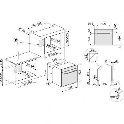 ������������� ������� ���� Smeg SOP6101S2B3