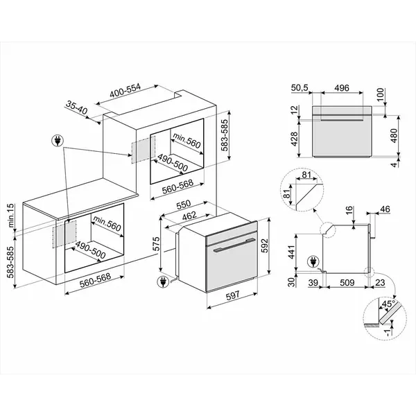 ������������� ������� ���� Smeg SF6100VB3RU