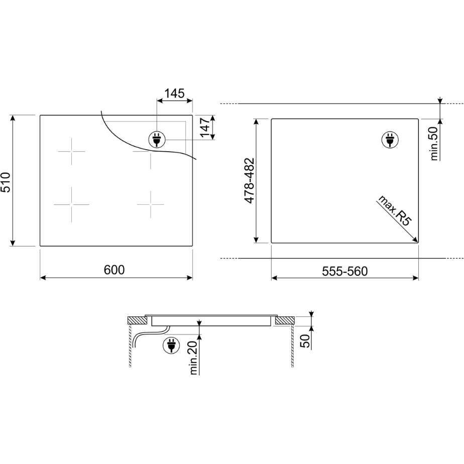������������ �������� ������ Smeg SIM1644DG