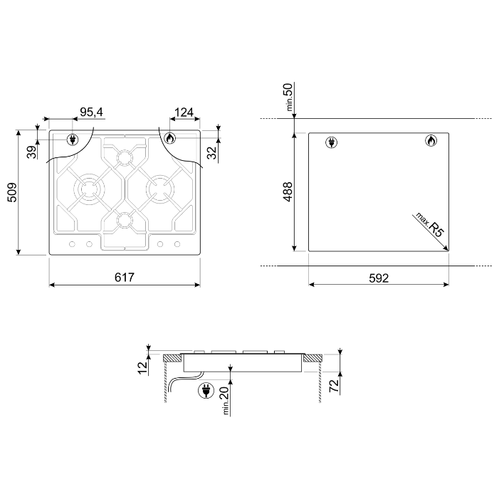 ������� �������� ������ Smeg PGF64-4