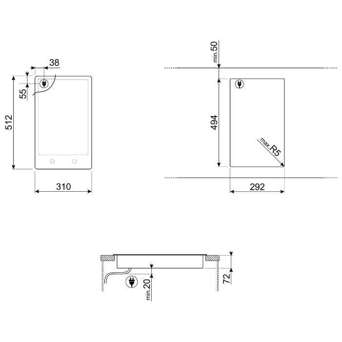 ������������ �������� ������ Smeg PGF32I-1