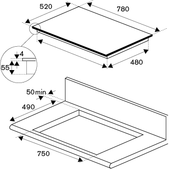 ������������ �������� ������ Bertazzoni P786IM3B2NE
