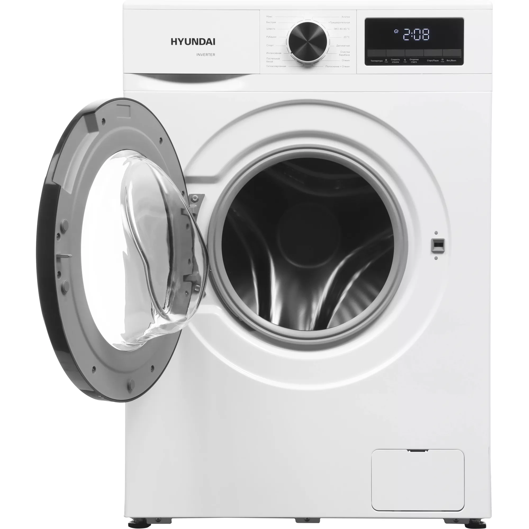 Hyundai комплект для установки в колонну Стиральная машина WME8210 + Сушильная машина с тепловым насосом DFE8416 + Cоединительный элемент