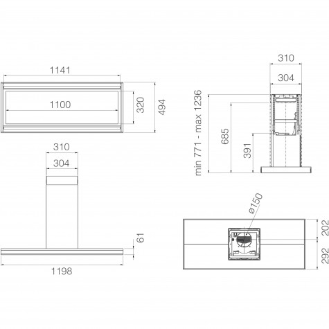 ��������� ������� Elica ELEMENT ISL IXBL/A/120