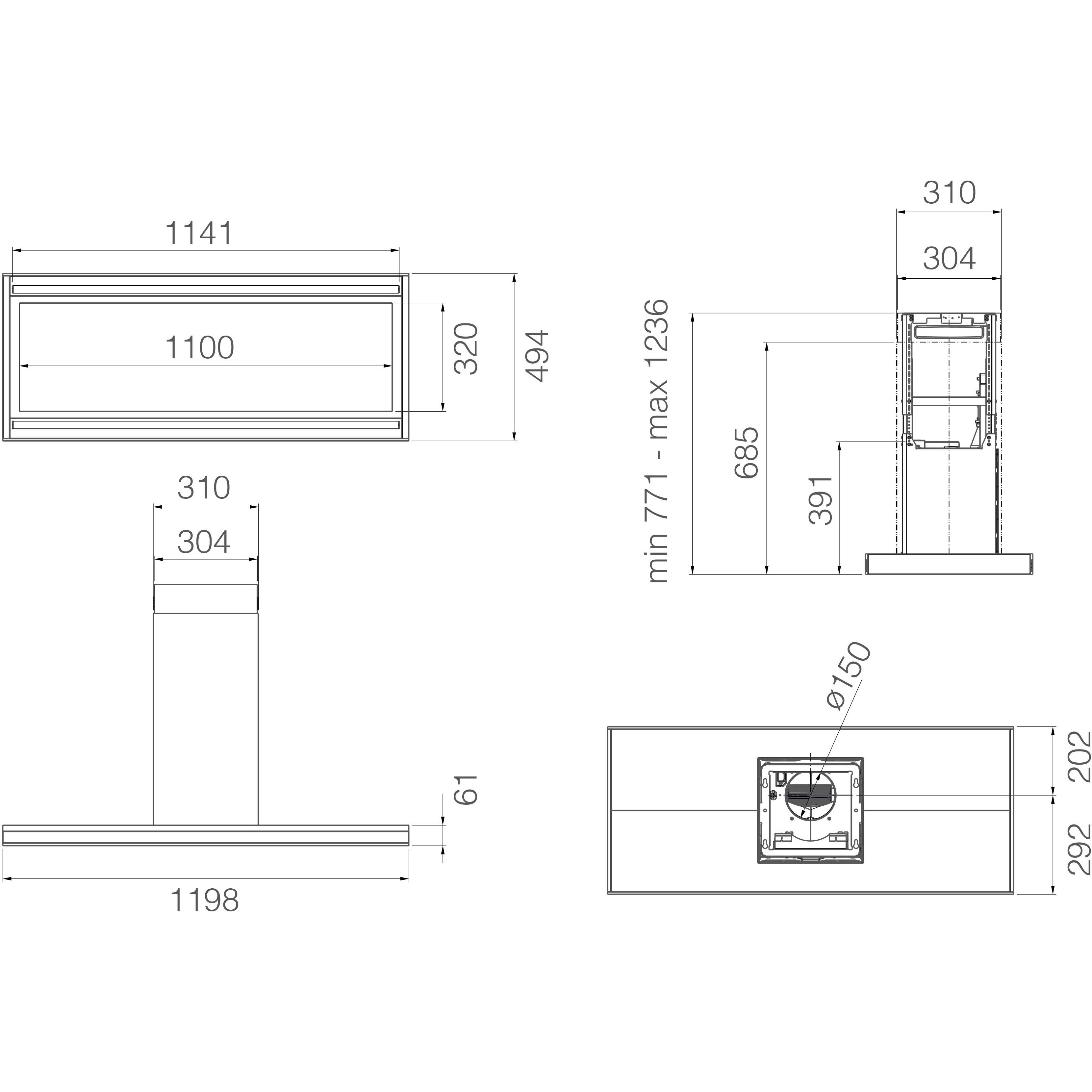 ��������� ������� Elica ELEMENT ISL IXBL/A/120