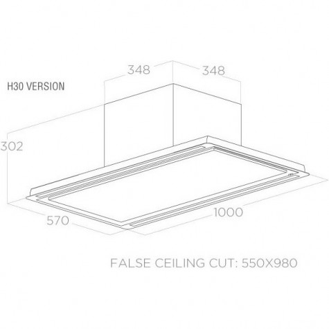 ������� Elica HILIGHT GLASS H30 WH/A/100