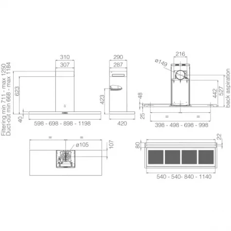 ��������� ������� Elica THIN IX/A/90