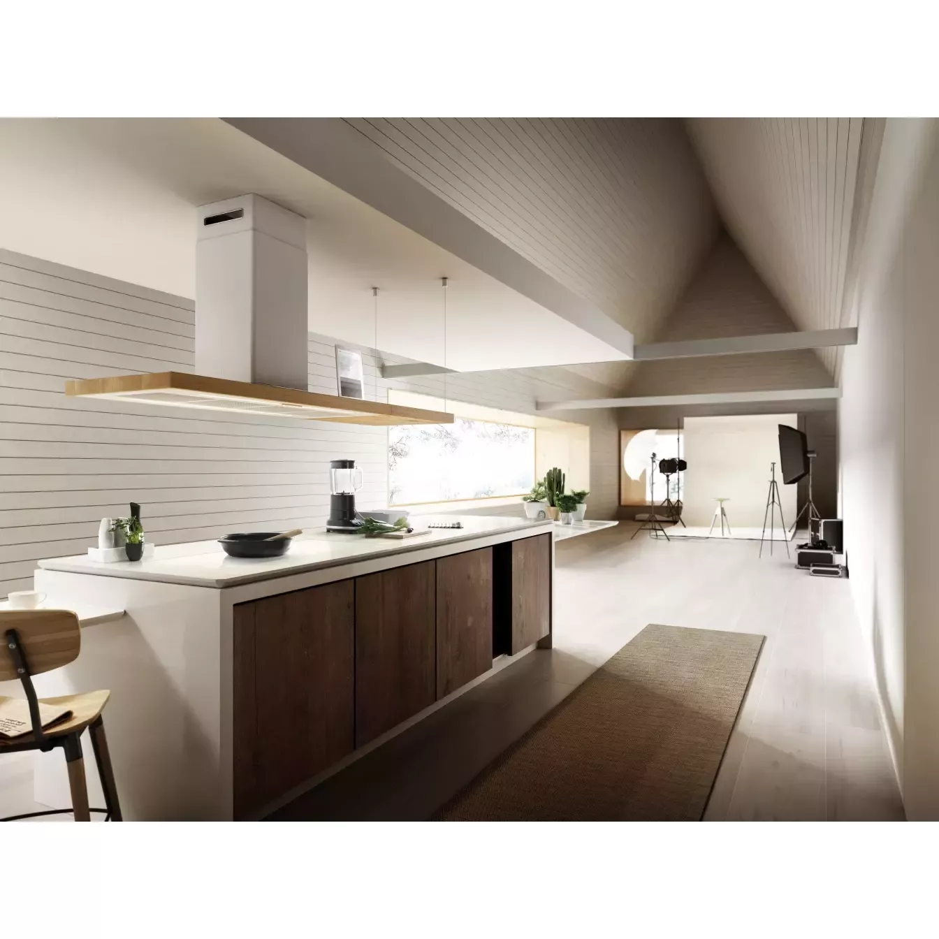 ��������� ������� Elica BIO ISLAND WH/A/120X53 ROVERE