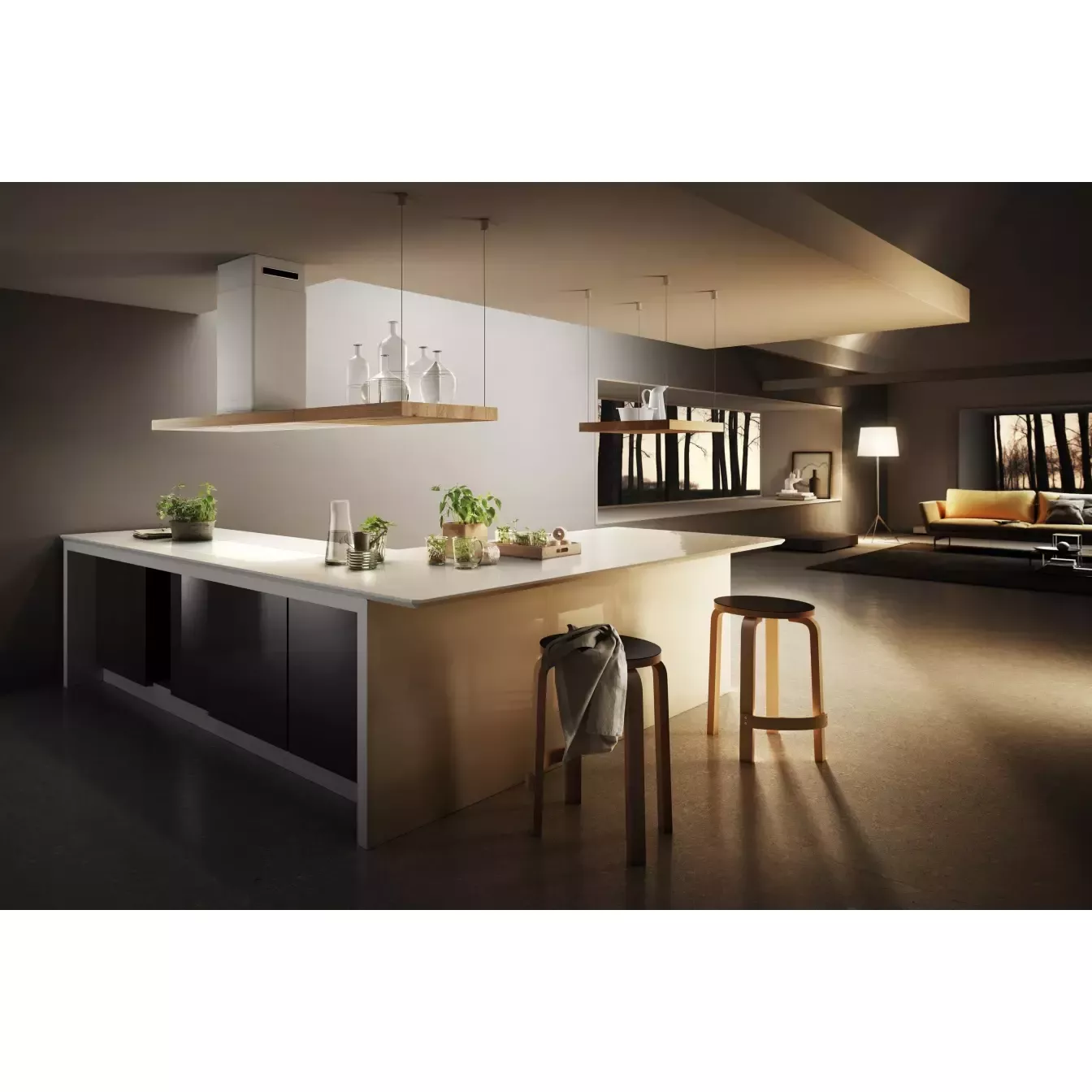 ��������� ������� Elica BIO ISLAND WH/A/120X53 ROVERE