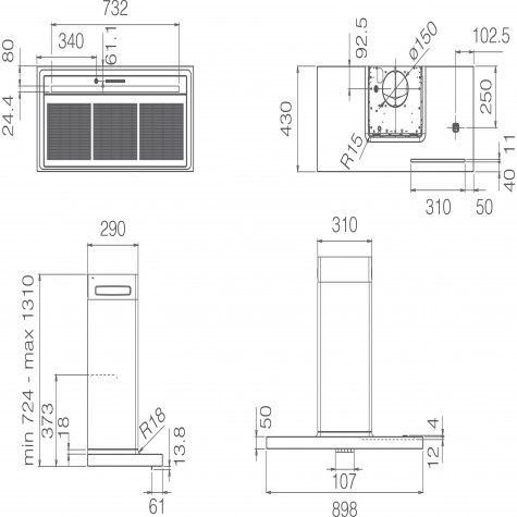 ��������� ������� Elica BIO BLRO/A 90 ROVERE