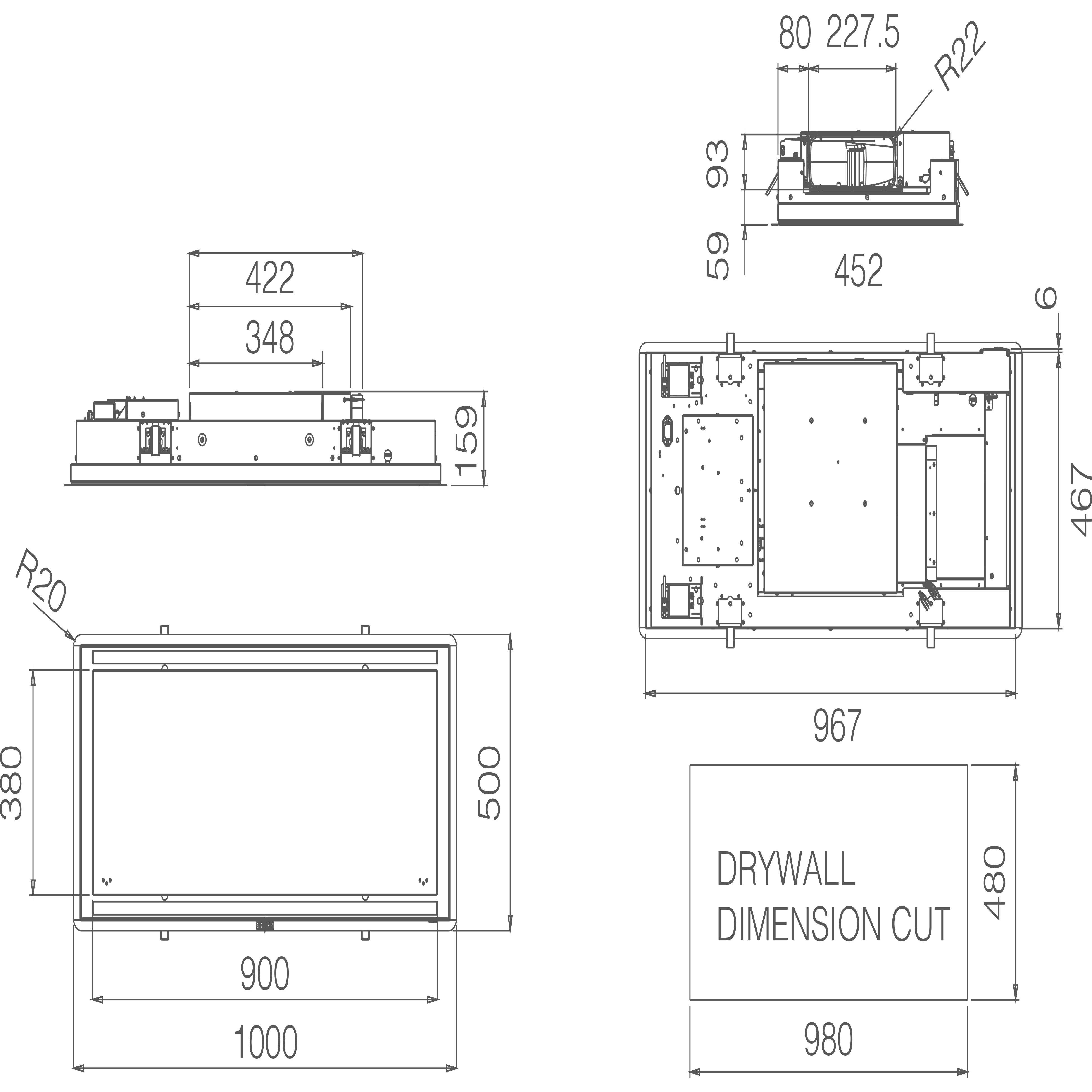 ���������� ������� Elica ILLUSION H30 BL MAT/A/100