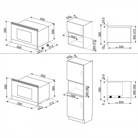 ������������ ������������� ���� Smeg MP822NPO