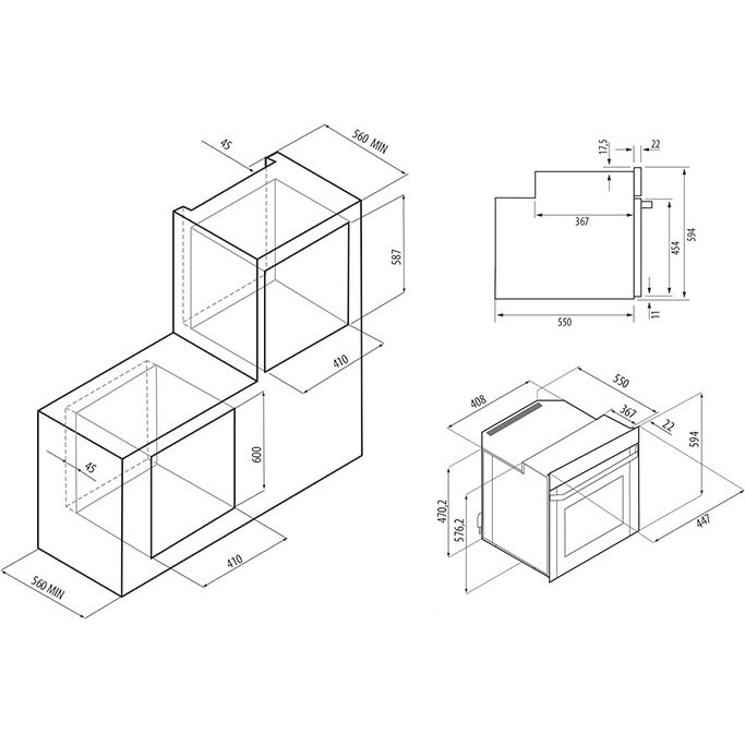 ������� ������� ���� Krona STRETTO 45 BL