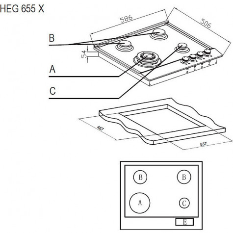 ������� �������� ������ Evelux HEG 655 X