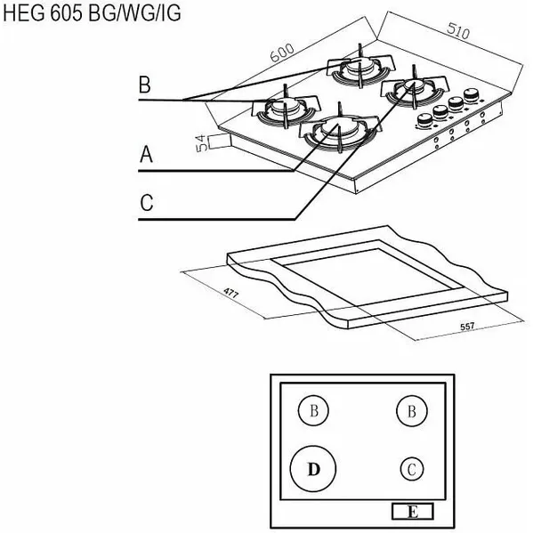 ������� �������� ������ Evelux HEG 605 WG
