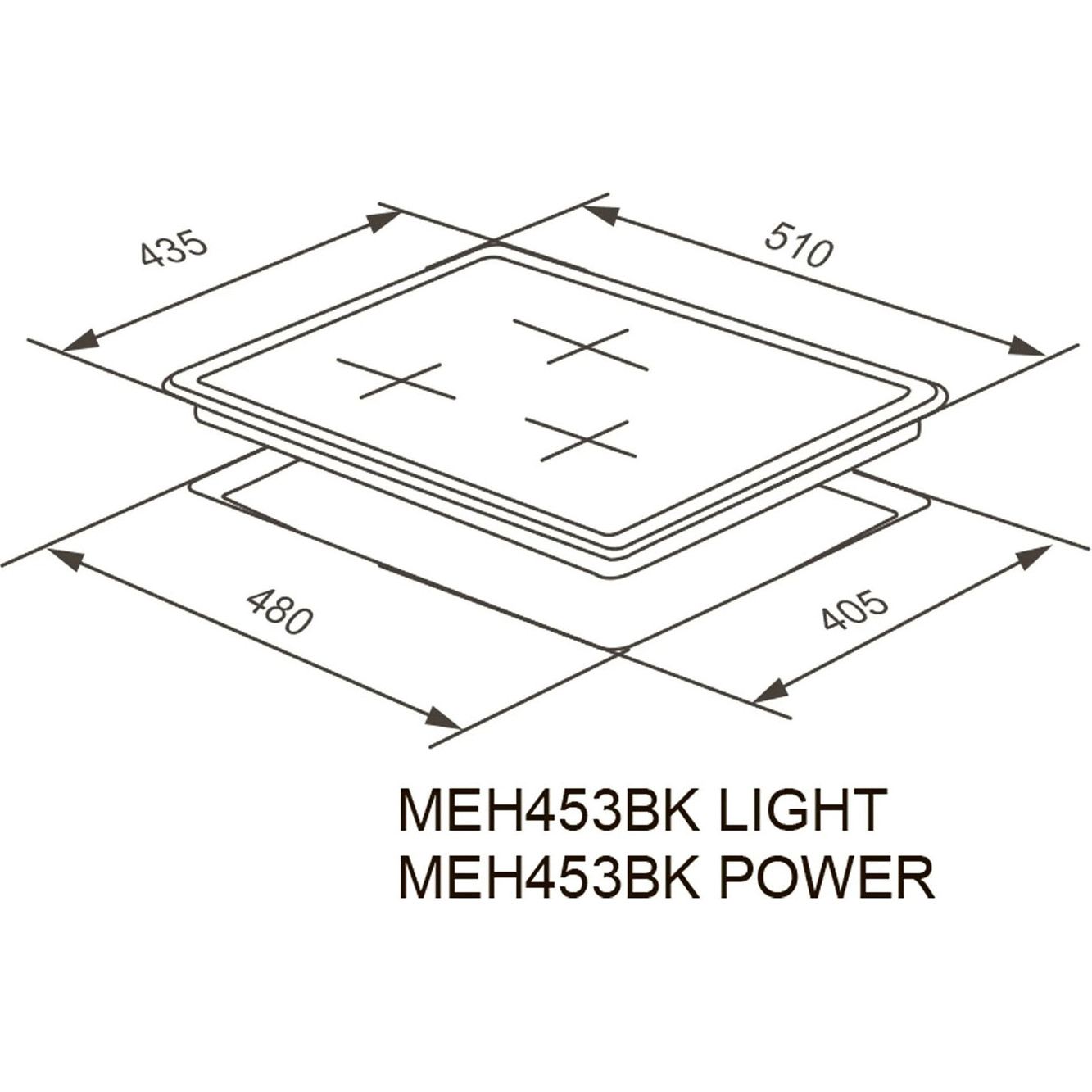 ������������� �������� ������ Meferi MEH453BK POWER