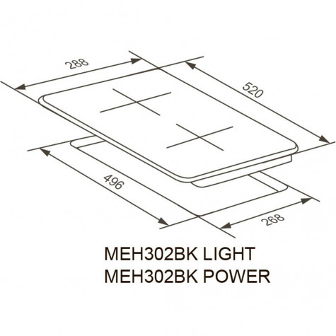 ������������� �������� ������ Meferi MEH302BK LIGHT