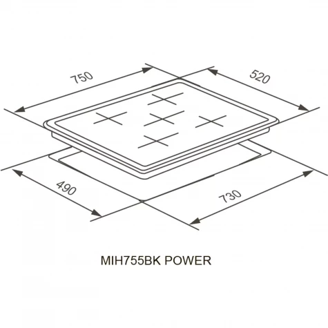 ������������ �������� ������ Meferi MIH755BK POWER