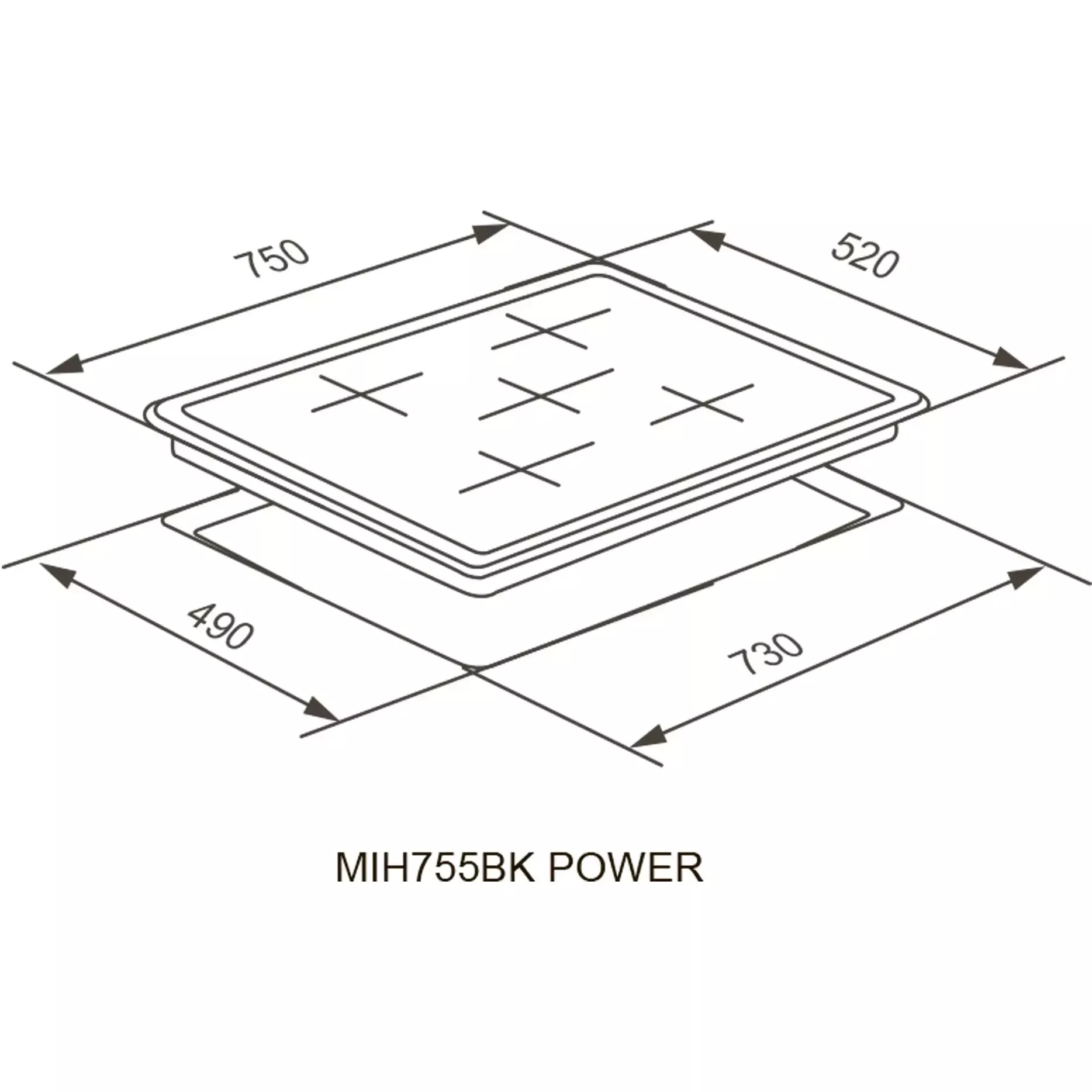 ������������ �������� ������ Meferi MIH755BK POWER