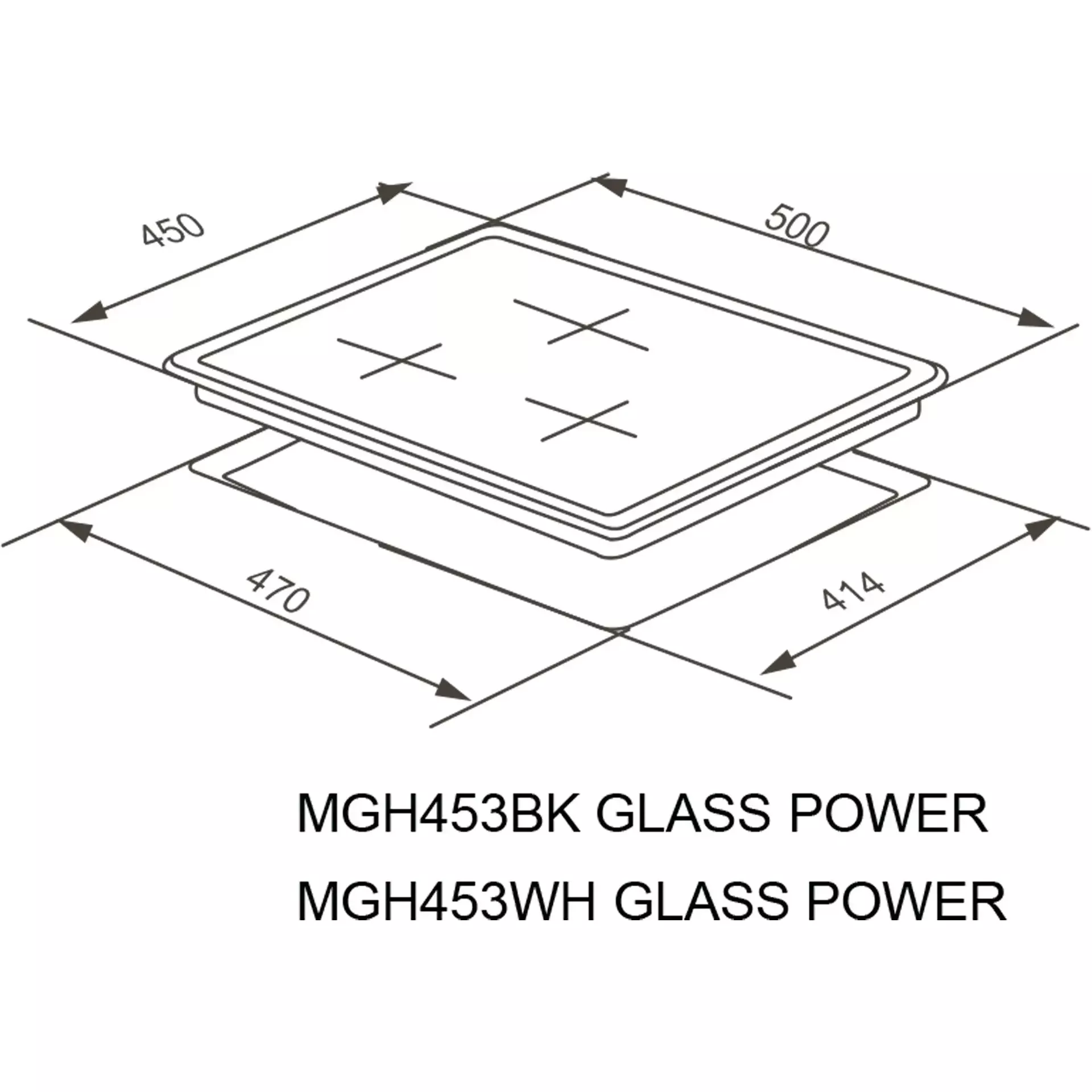 ������� �������� ������ Meferi MGH453WH GLASS POWER