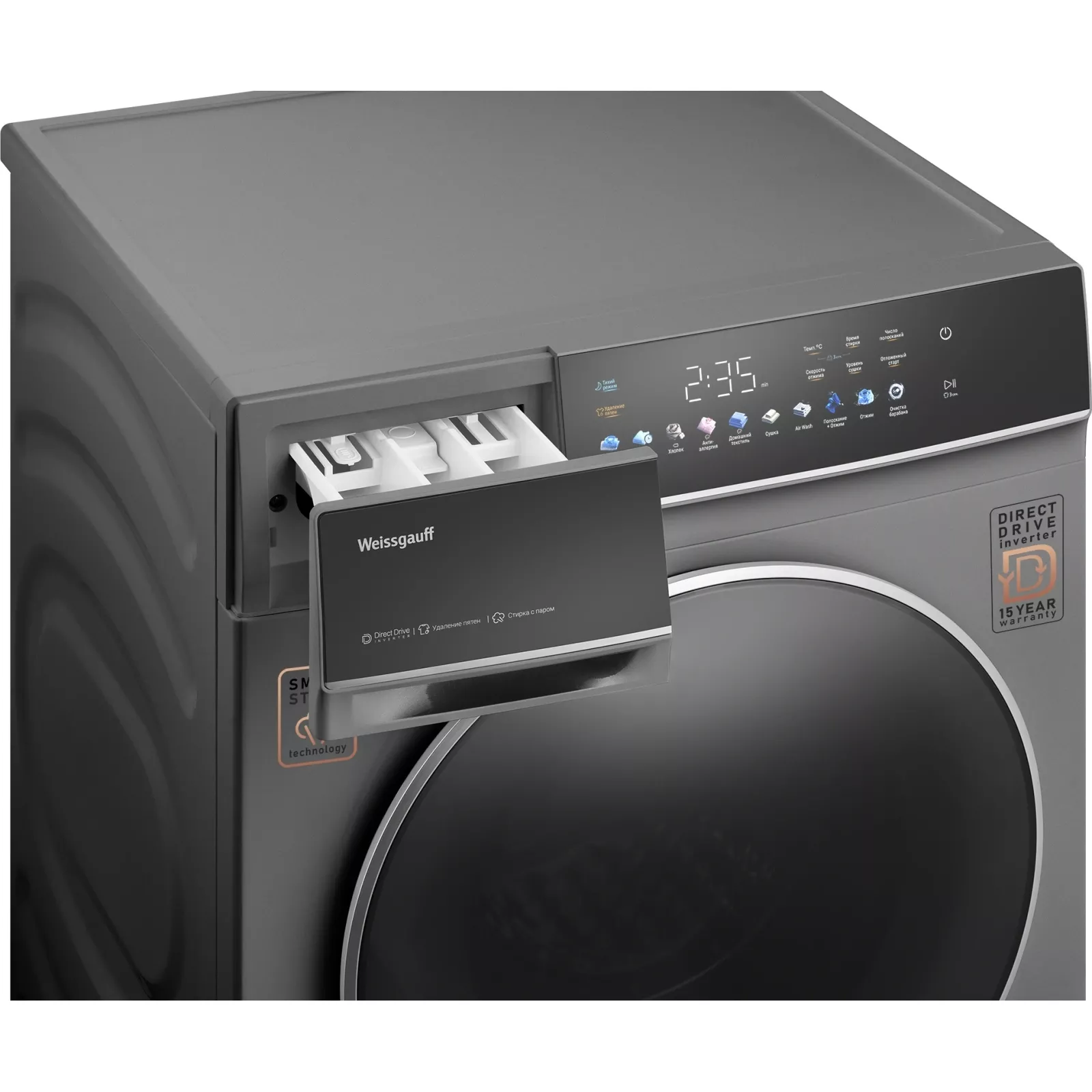 ���������� ������ � ������ Weissgauff WMD 62210 Direct Drive Touch Inverter Steam