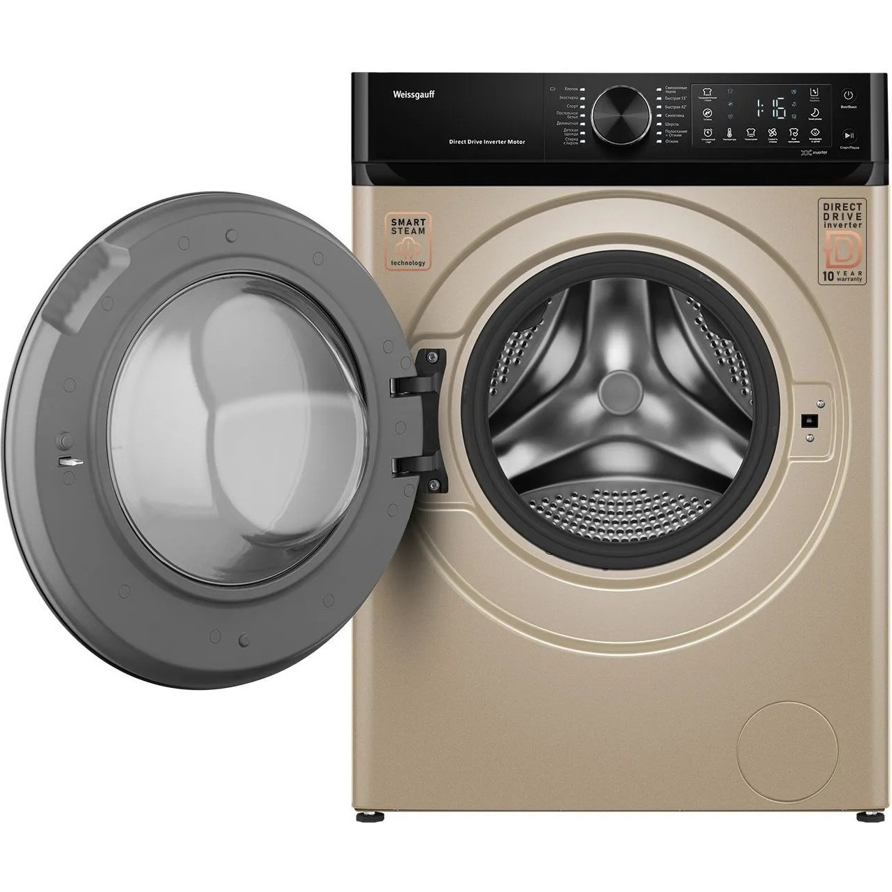 ���������� ������ Weissgauff WM 59411 Direct Drive Inverter Steam Champagne