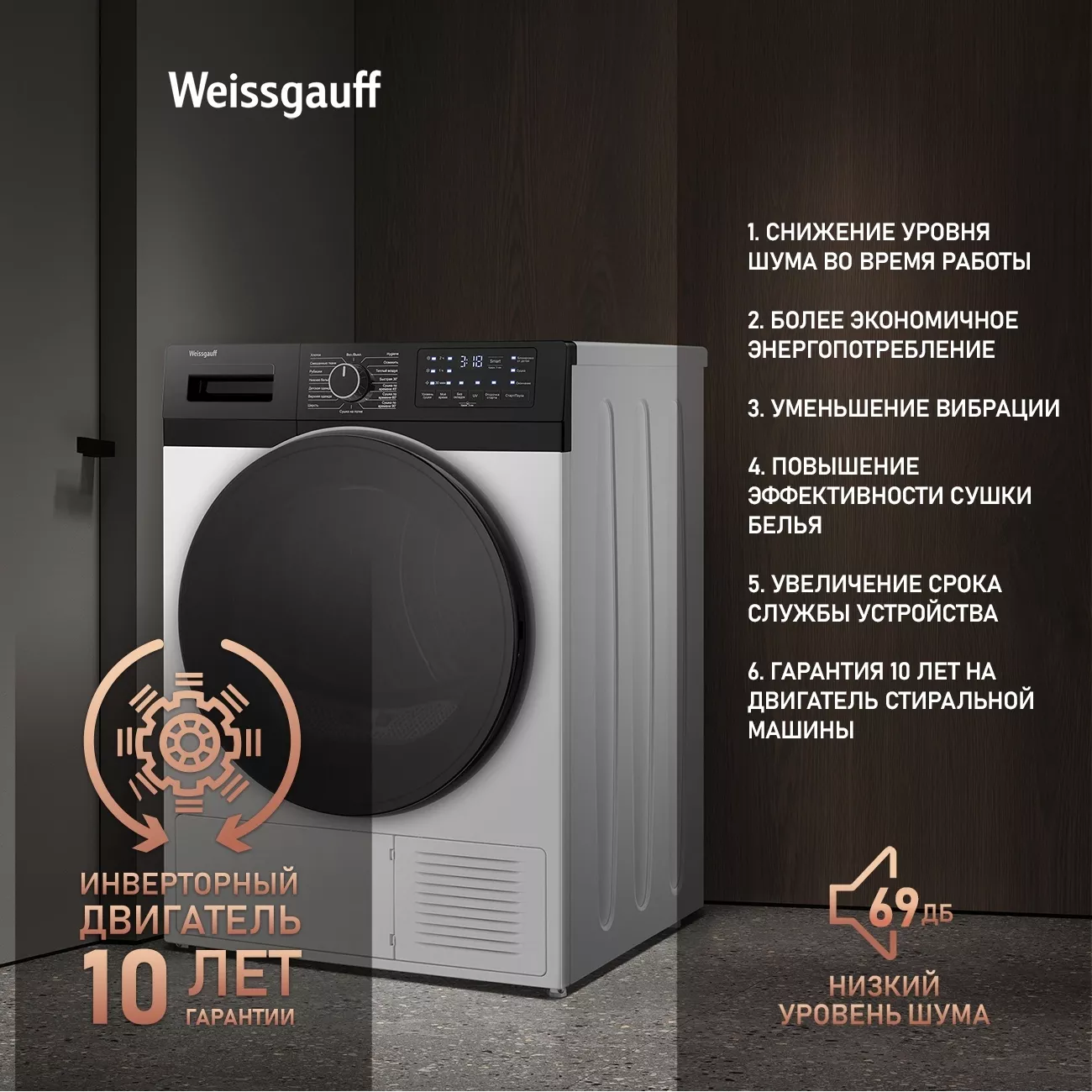 ��������� ������ � �������� ������� Weissgauff WD 6110 B Heat Pump