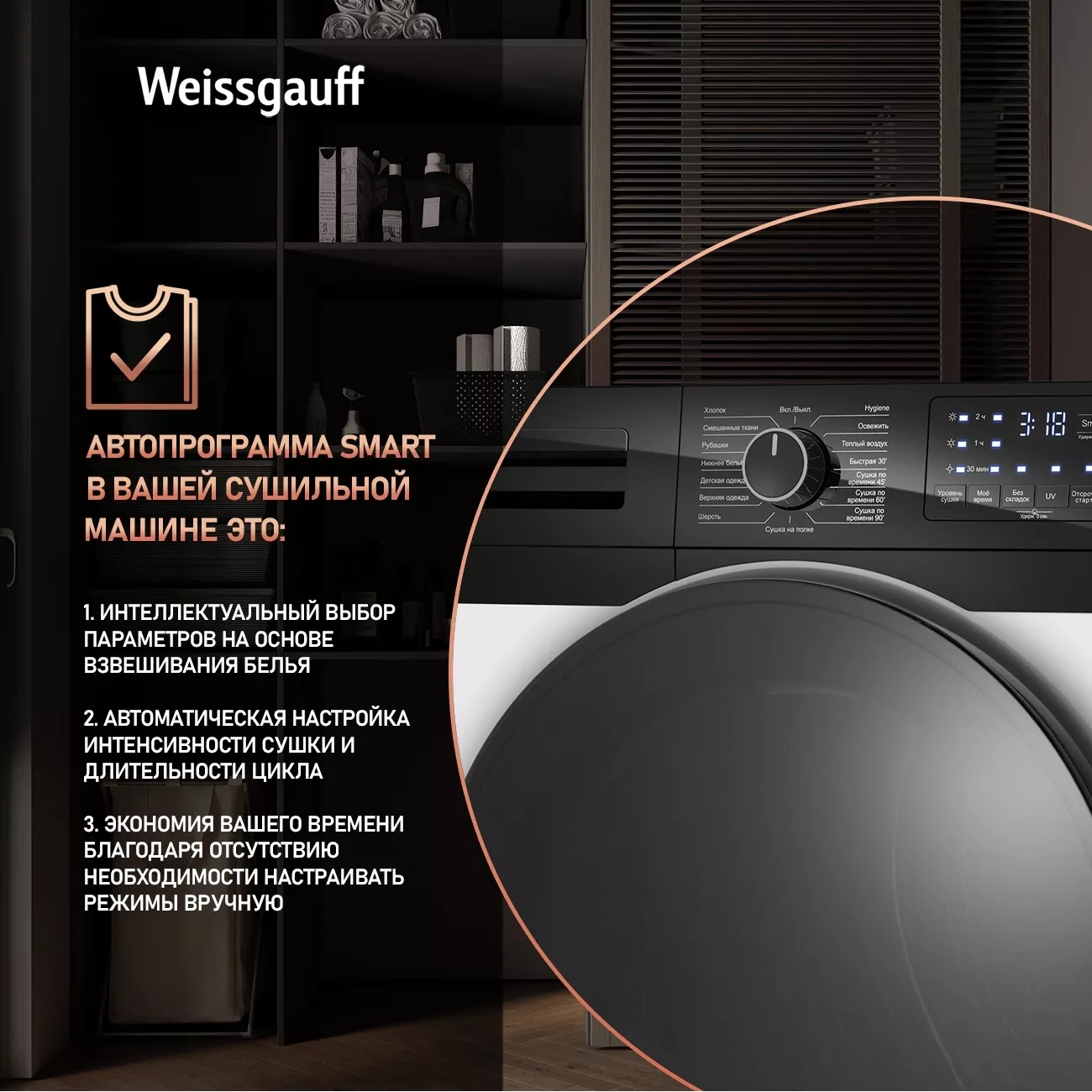 ��������� ������ � �������� ������� Weissgauff WD 6110 B Heat Pump