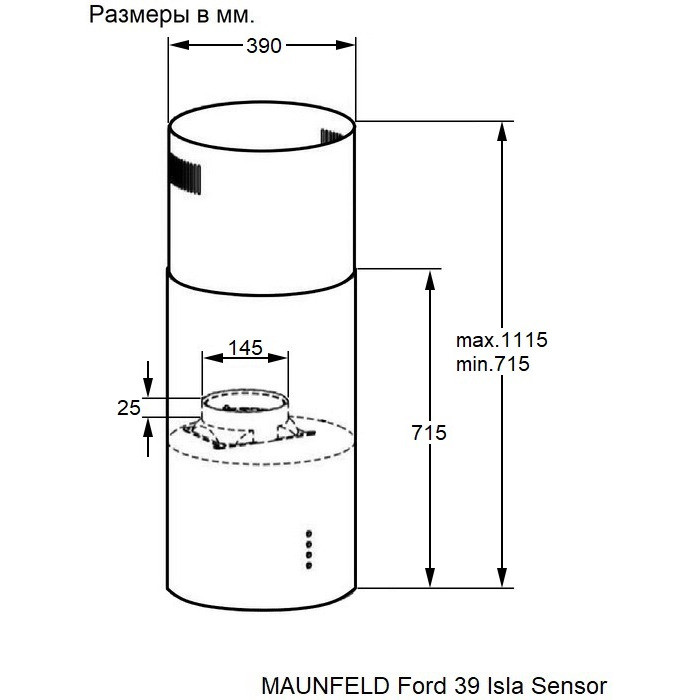 ��������� ������� Maunfeld Ford 39 Isla Sensor �����