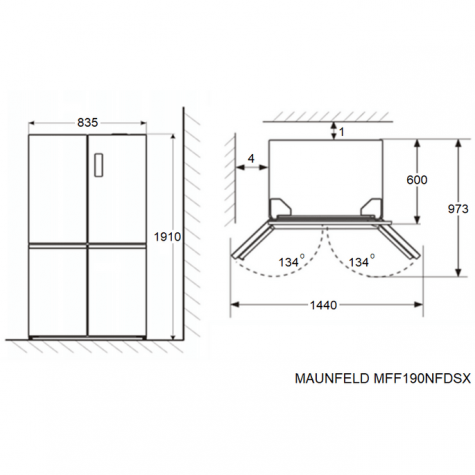 ������������� ����������� Maunfeld MFF190NFDB
