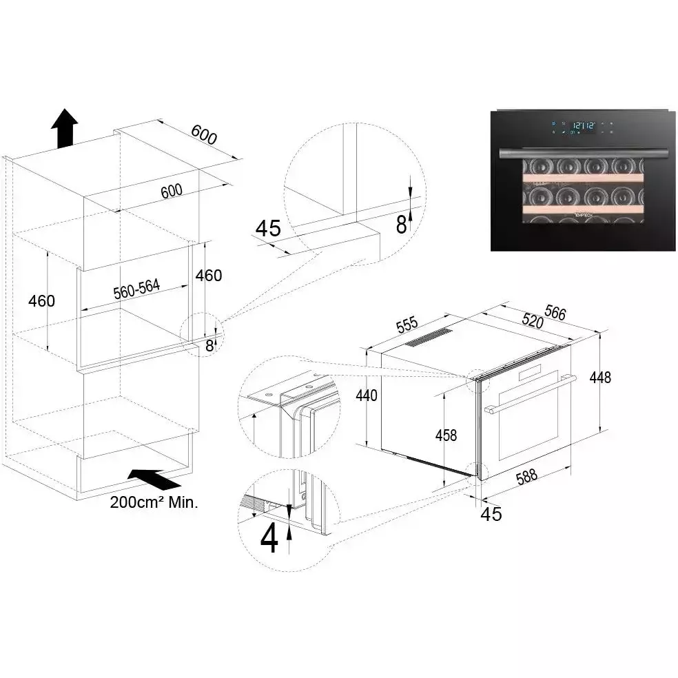 ������������ ������ ���� Temptech OZ45SBTOP