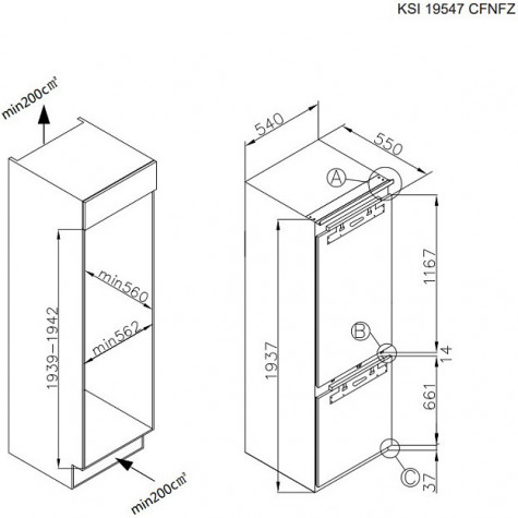 ������������ ����������� Korting KSI 19547 CFNFZ