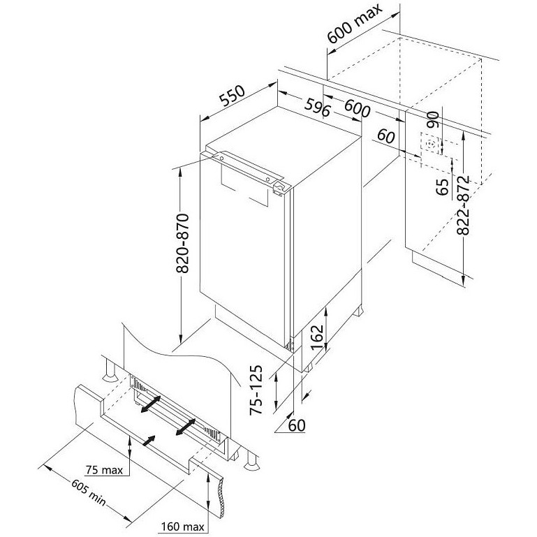 ������������ ����������� Korting KSI 8217 F No Frost