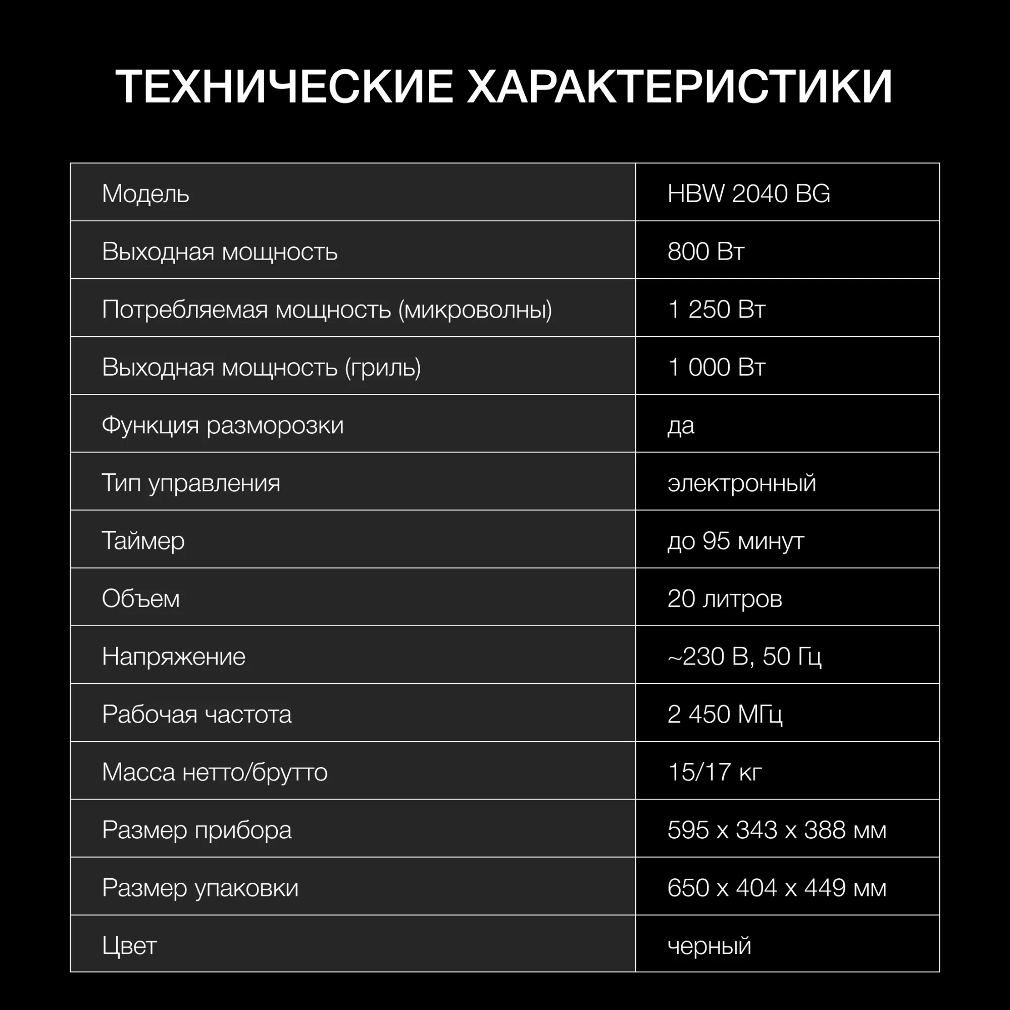������������ ������������� ���� Hyundai HBW 2040 BG