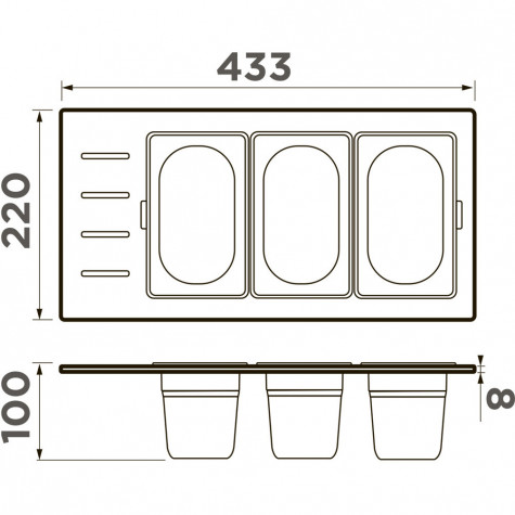 ��������� Omoikiri DC-02-3-LG ������� ������