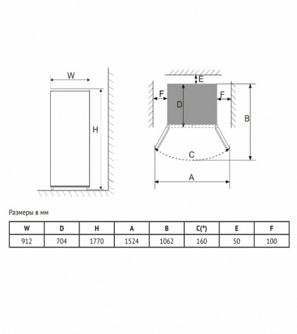 ����������� Side-By-Side Korting KNFS 93535 GW