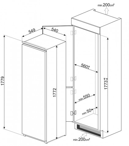 ������������ ����������� SMEG S8F174DNE
