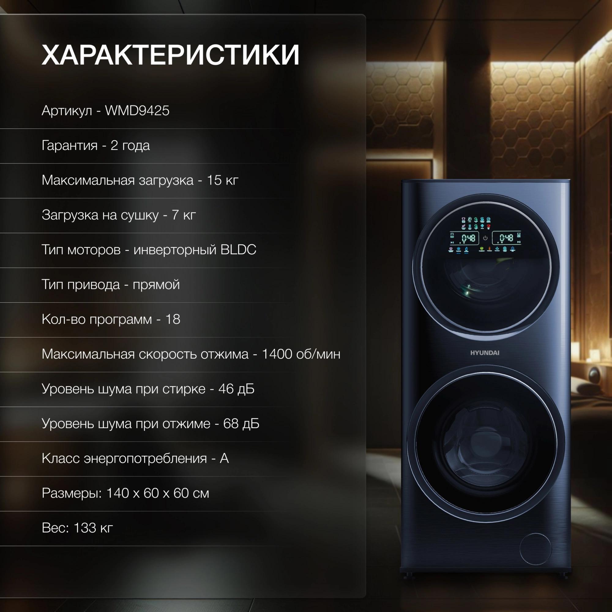 ���������� ������ � ������ Hyundai WMD9425 NOVA � �������